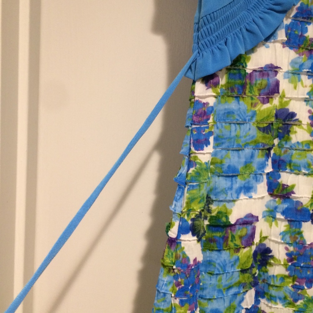 speechless girls size 10 floral and blue dress - Picture 3 of 6